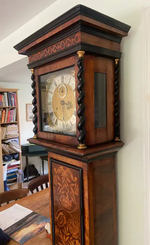 Early English longcase clock by James Clowes, c.1680