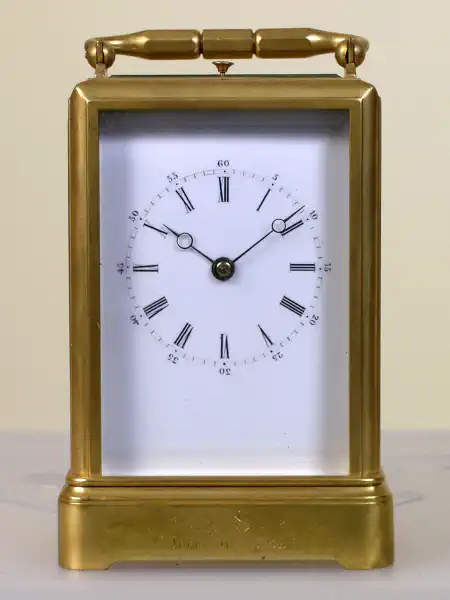 French one-piece carriage clock by Drocourt