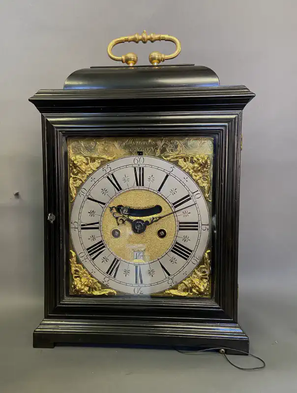 Spring clock with unusual bolection mouldings by John Gerrard London, c.1700